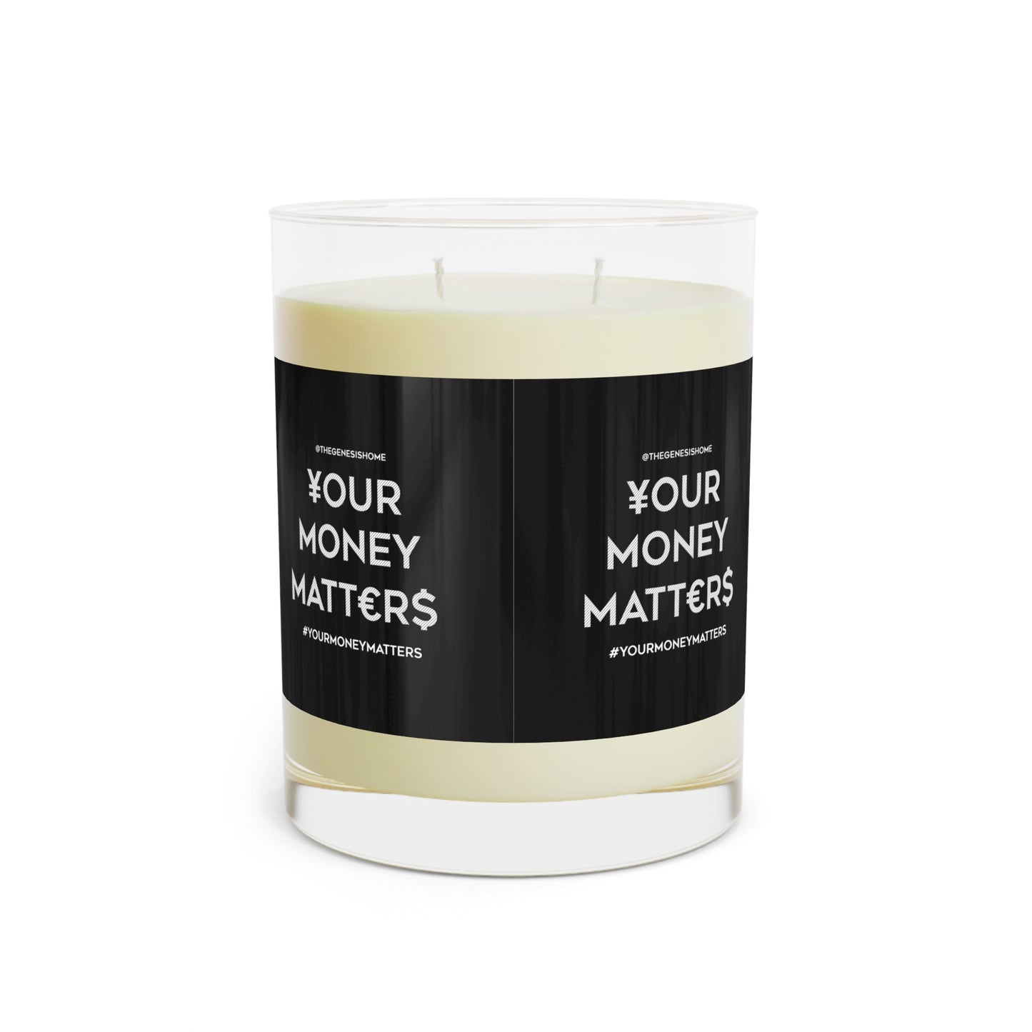Your money matters Scented Candle - Full Glass, 11oz