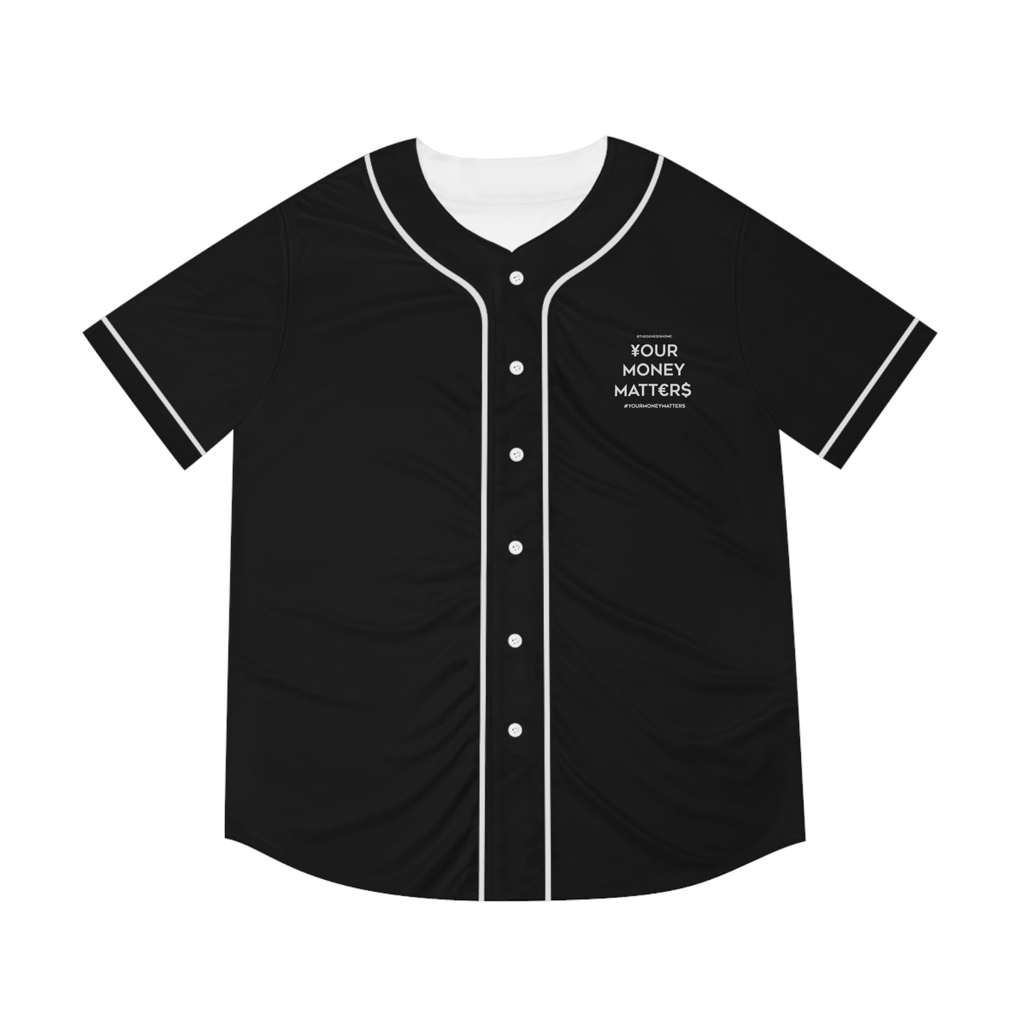 Your Money Matters: Men's Baseball Jersey (AOP)